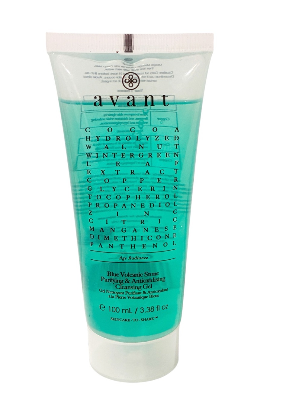 AVANT SKINCARE Blue Volcanic Stone Purifying & Antioxidising Cleansing Gel 3.38